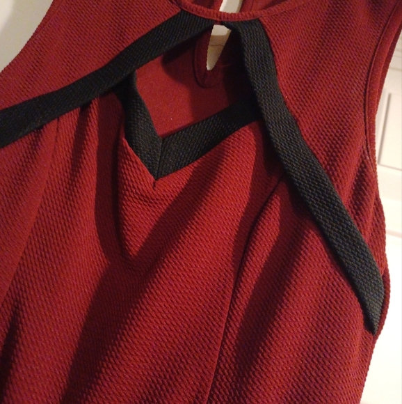 Red Wine Colored Dress - Picture 2 of 5